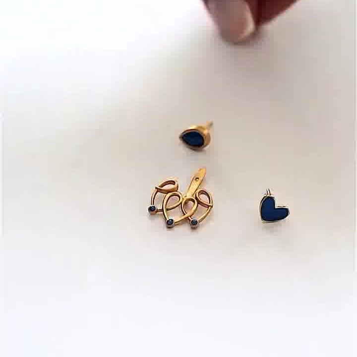 Leah Heart Earrings for Women