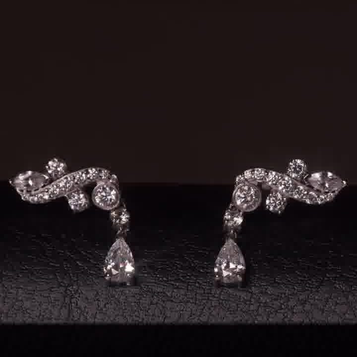 Elena Crystal Swirl Earring for Women