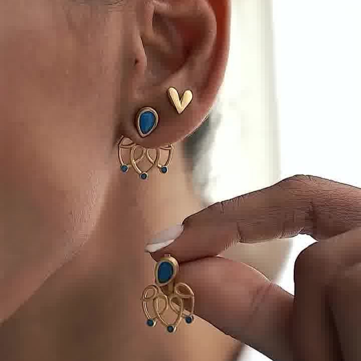 Leah Heart Earrings for Women