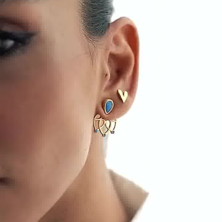 Leah Heart Earrings for Women