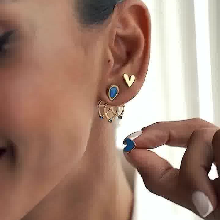 Leah Heart Earrings for Women
