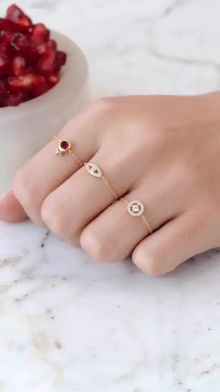 Ruby Crown Ring for Women