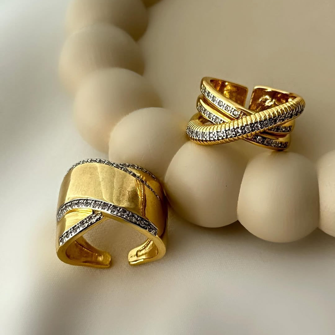 Rumi and Rhea Dual Bold Statement Rings