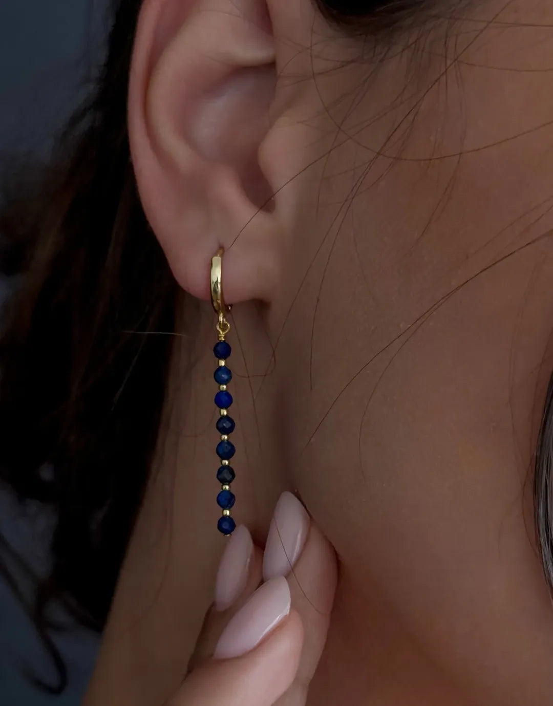 Blue Enamel Hummingbird Set