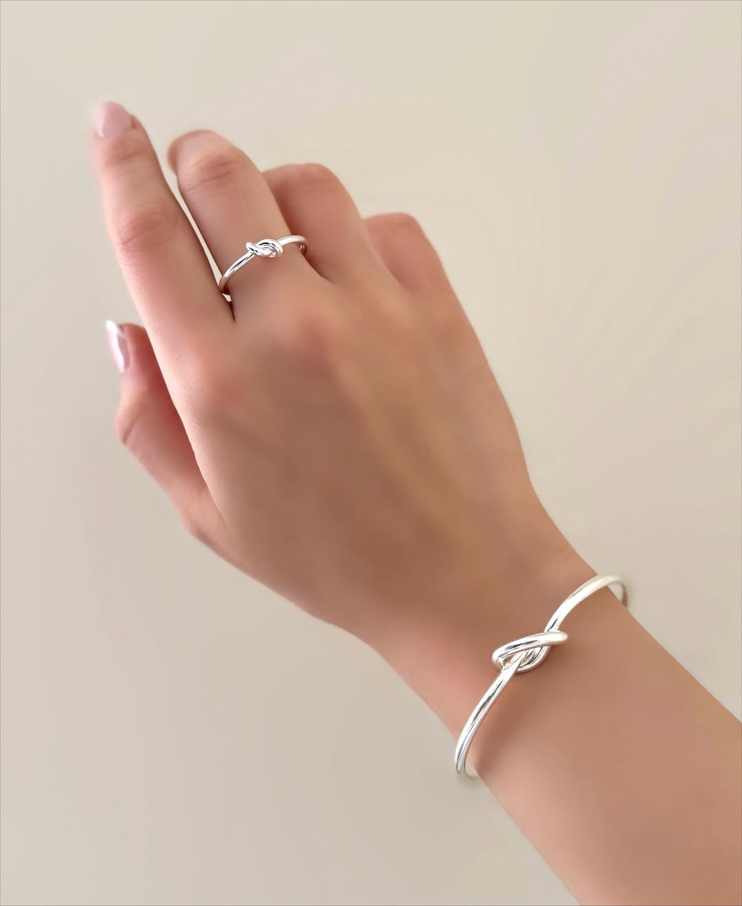 Baguette and Threaded Cut Bracelet & Ring Set