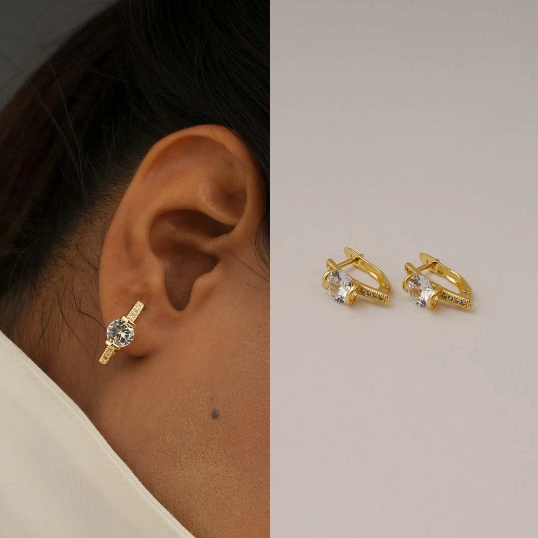 Sophia Everyday Gold Stud Earrings (Set of 6 earrings)