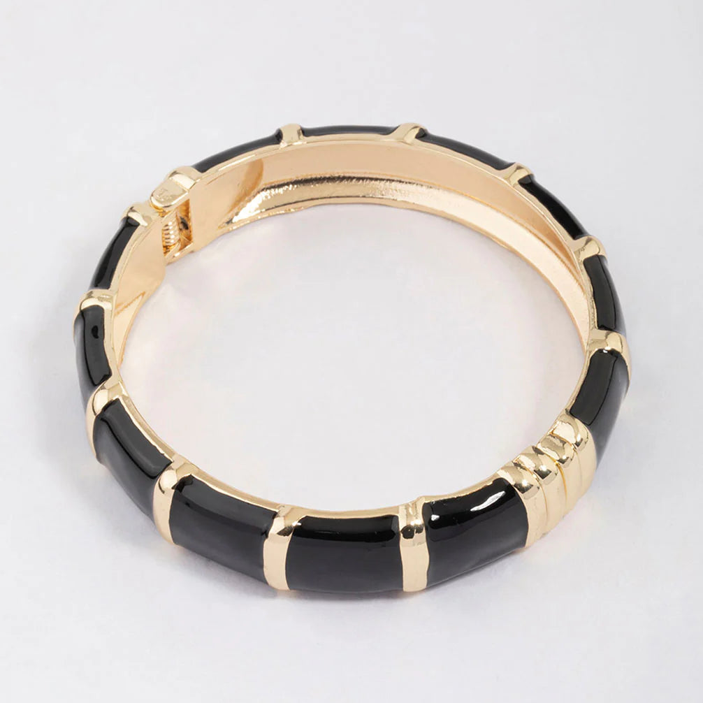 Enamel Ridge Cuff Bangles