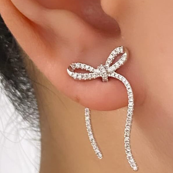 Luna Bow Diamond Earrings