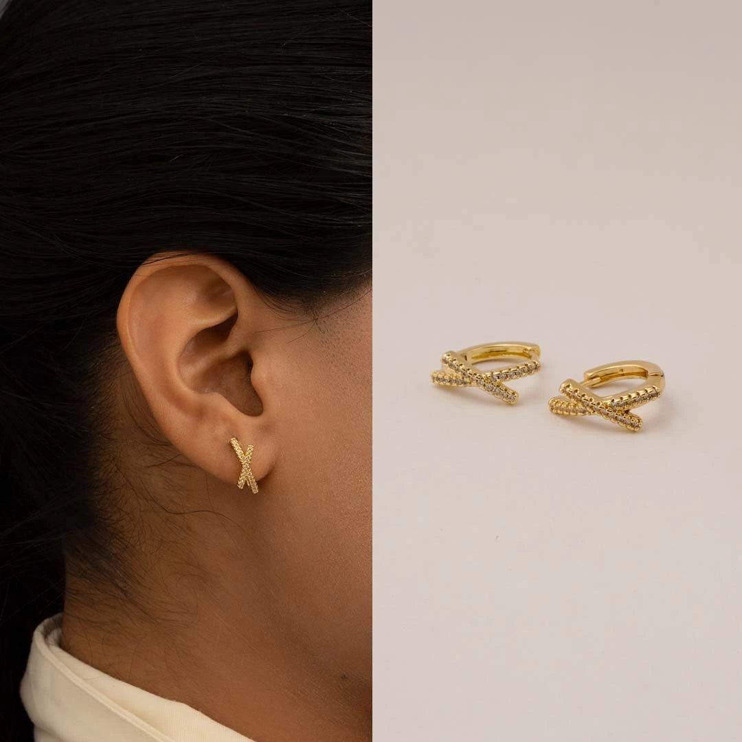 Sophia Everyday Gold Stud Earrings (Set of 6 earrings)