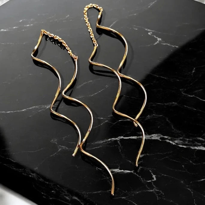Sia Twisted tassel Earrings
