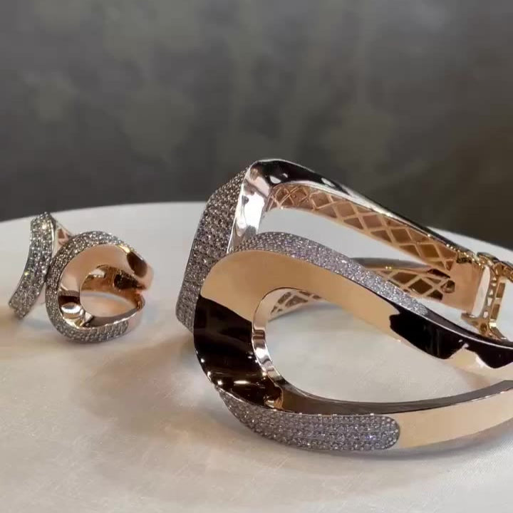Radiant Elegance Ring and bracelet set for Women