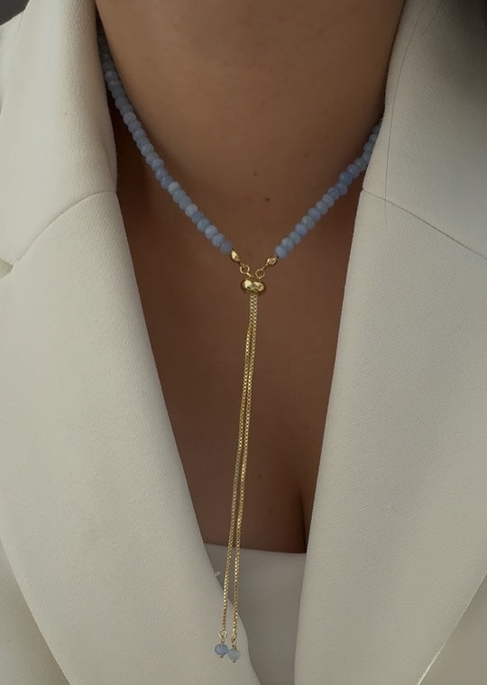 Lariat Necklace and Earrings Set for Women