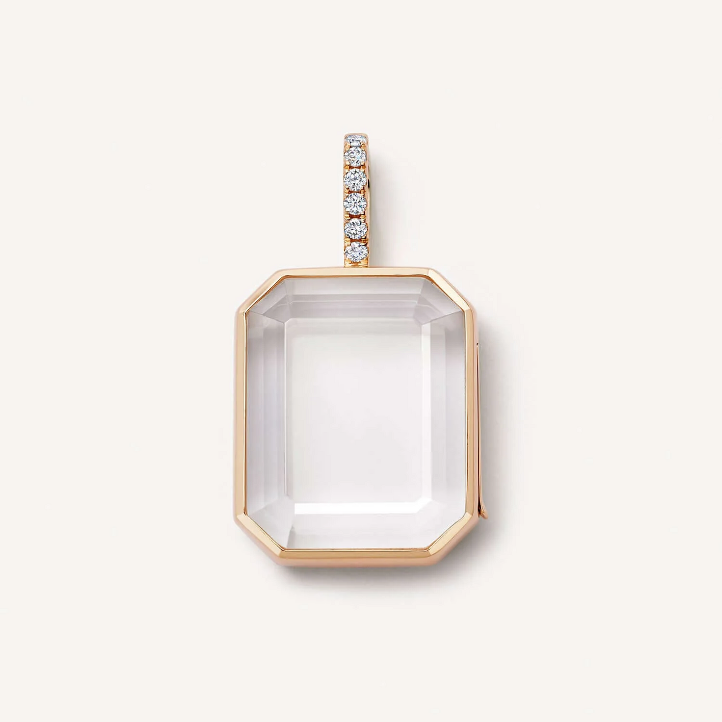 Baguette Heartfelt Crystal Pendant for Women