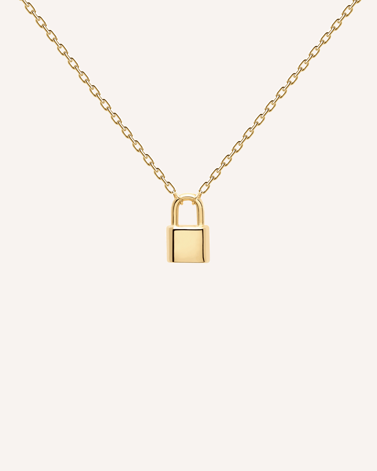 Selene Lock Initals Pendant Necklace