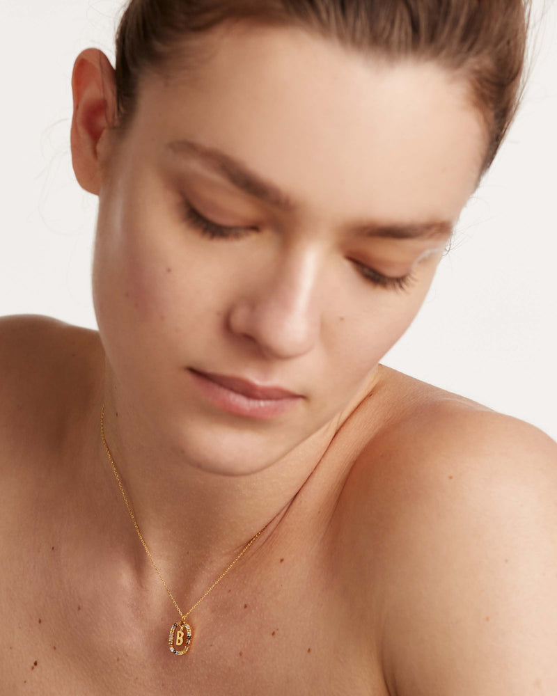 Celeste Initial Spark Necklace