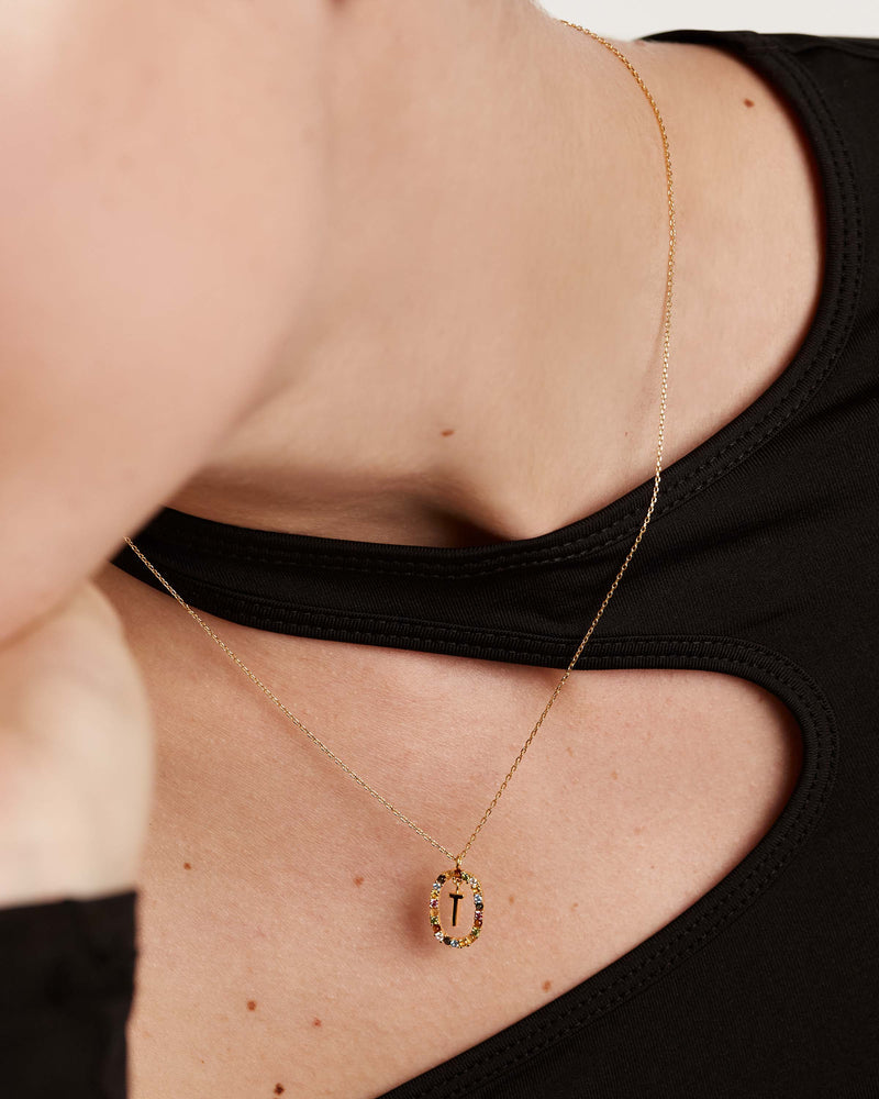 Celeste Initial Spark Necklace