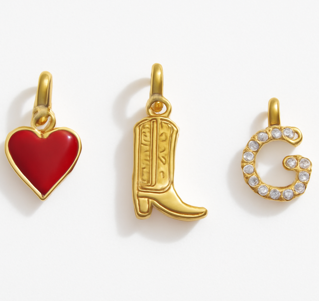 Gold Charm Necklace for Women