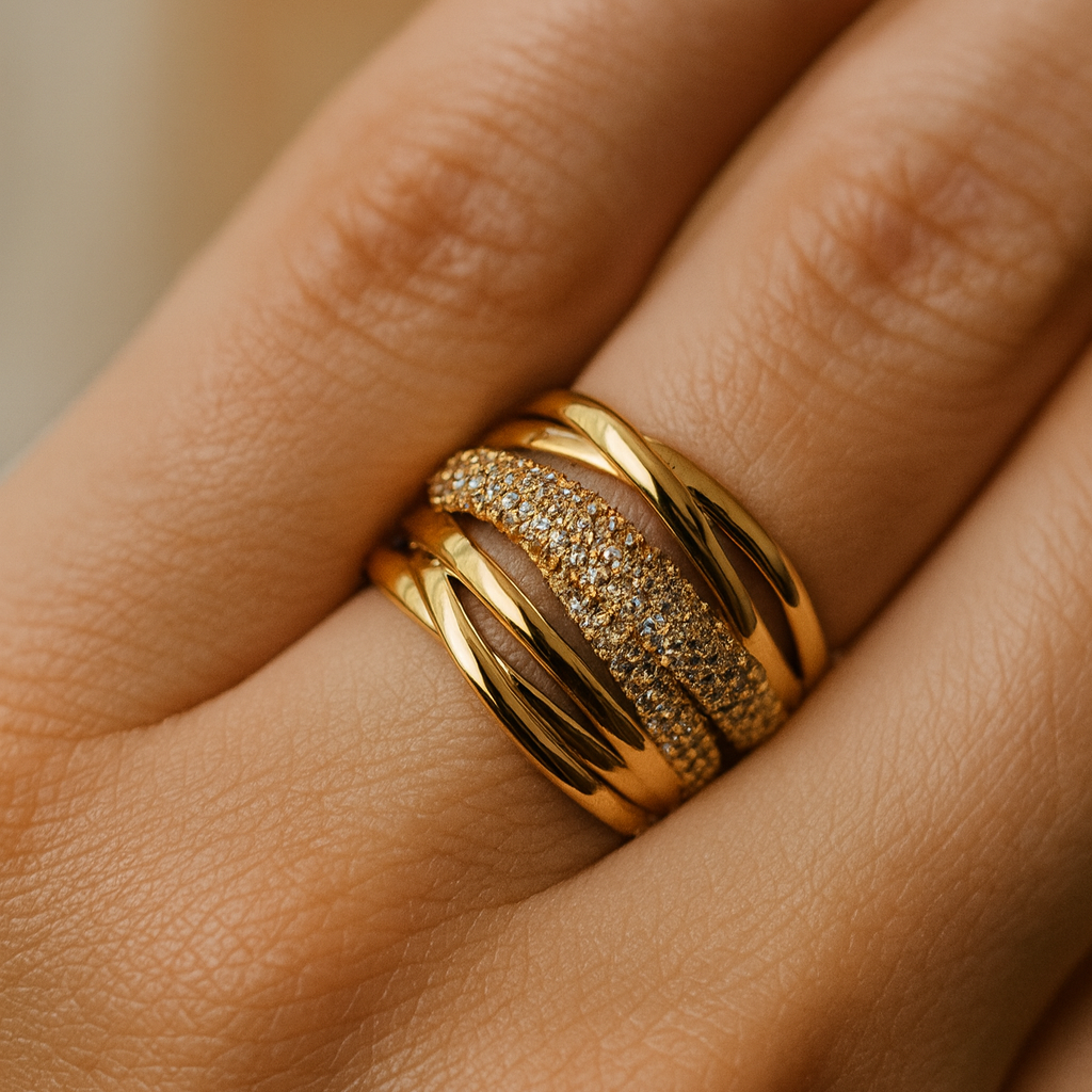 Triple Band Gold Ring
