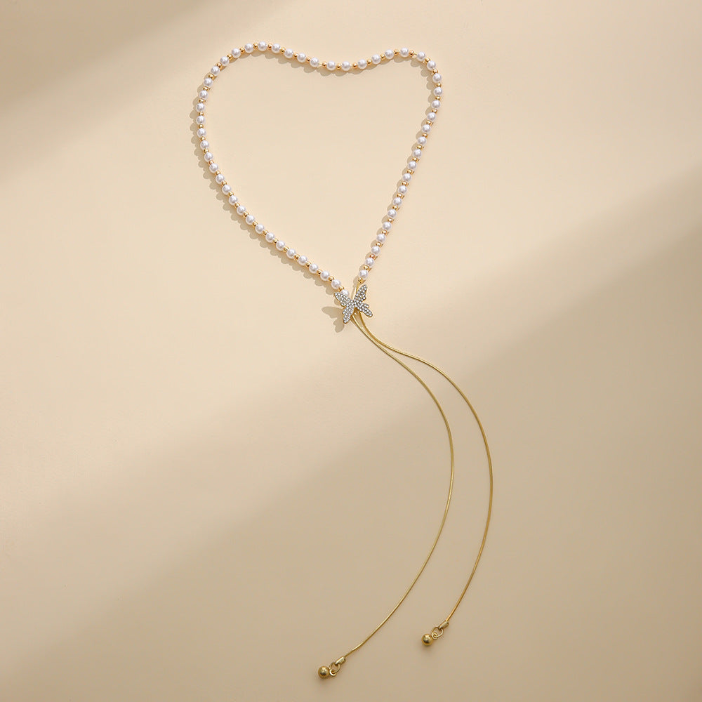 Butterfly Lariat Necklace