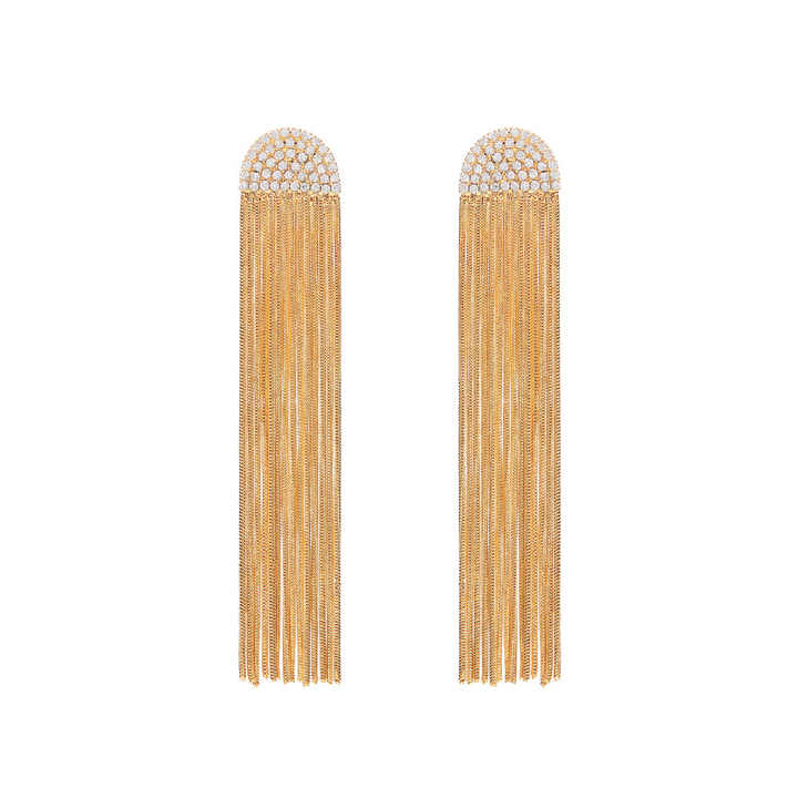 Vivienne Luxe Fringe Earrings