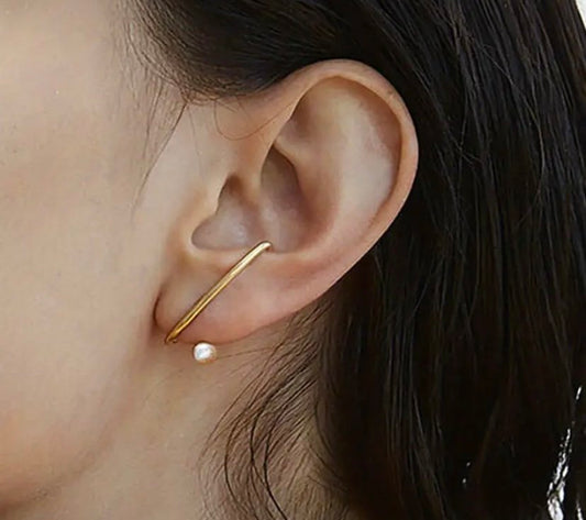 Pearl Curve Earring for Women