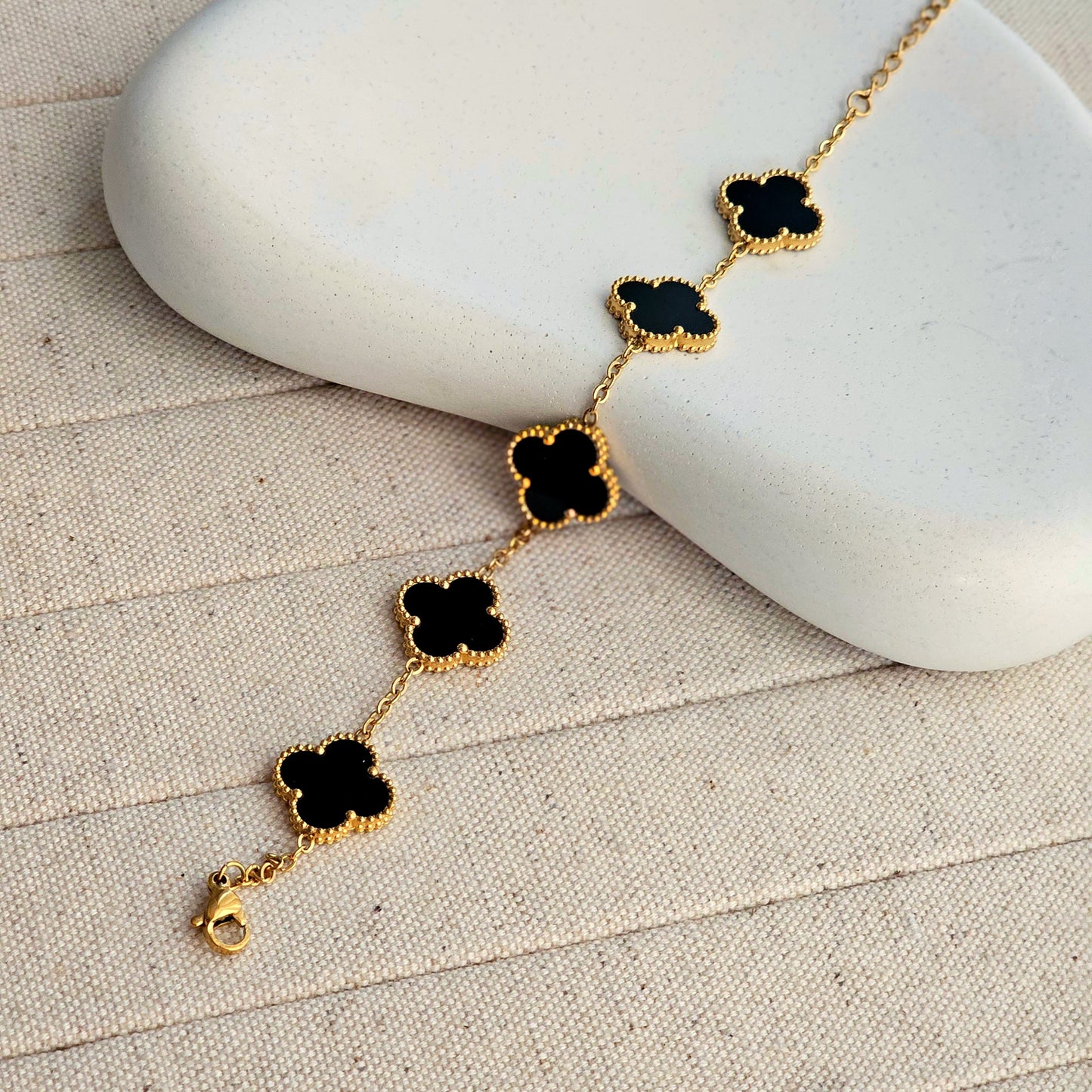 Naomi Mother of Pearl Clover Bracelet