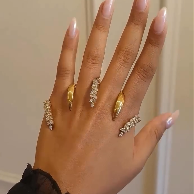 Elara Multi-Finger Crystal Knuckle