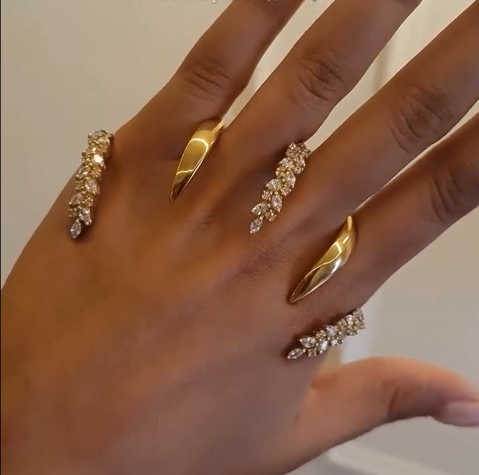 Elara Multi-Finger Crystal Knuckle