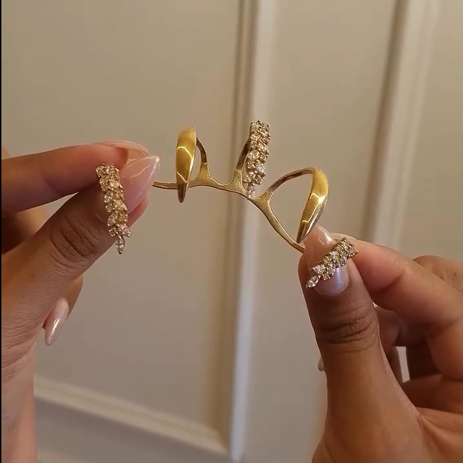 Elara Multi-Finger Crystal Knuckle