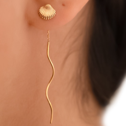 Kiara Twist Tassel Earring