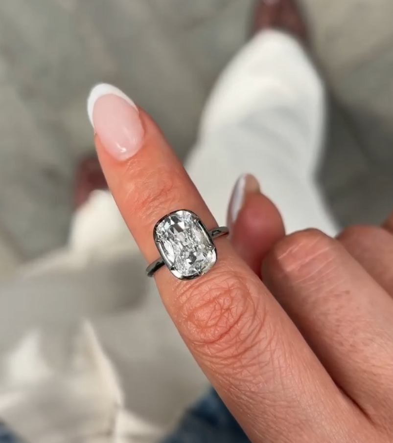 Cushion-Cut Classic Solitaire Ring