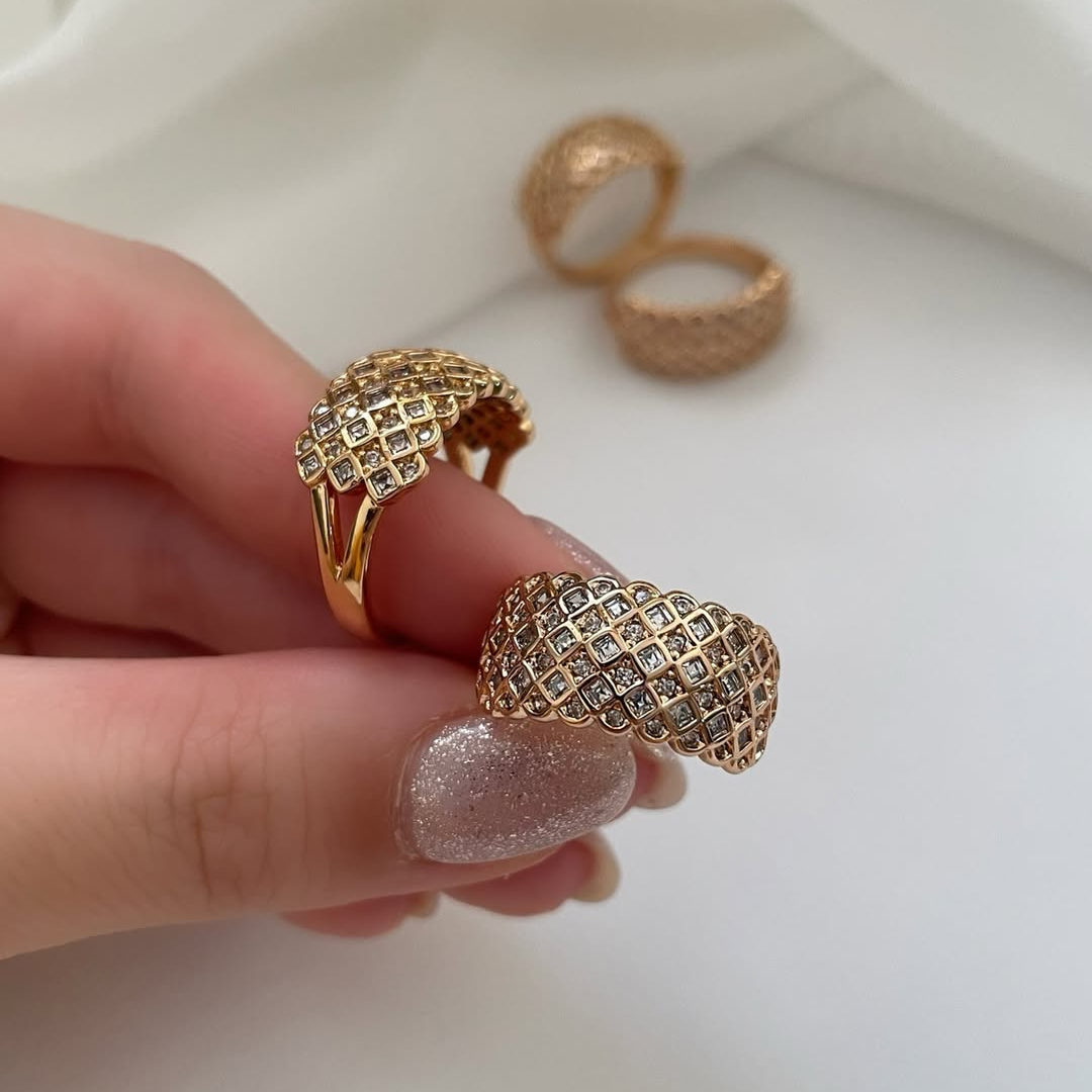 Siena Pavé Grid Band Ring