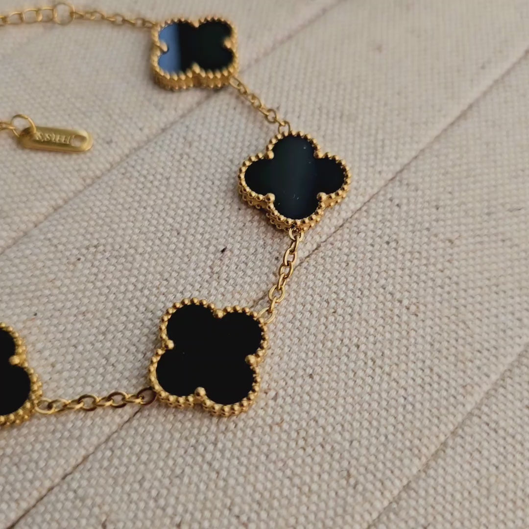 Naomi Mother of Pearl Clover Bracelet
