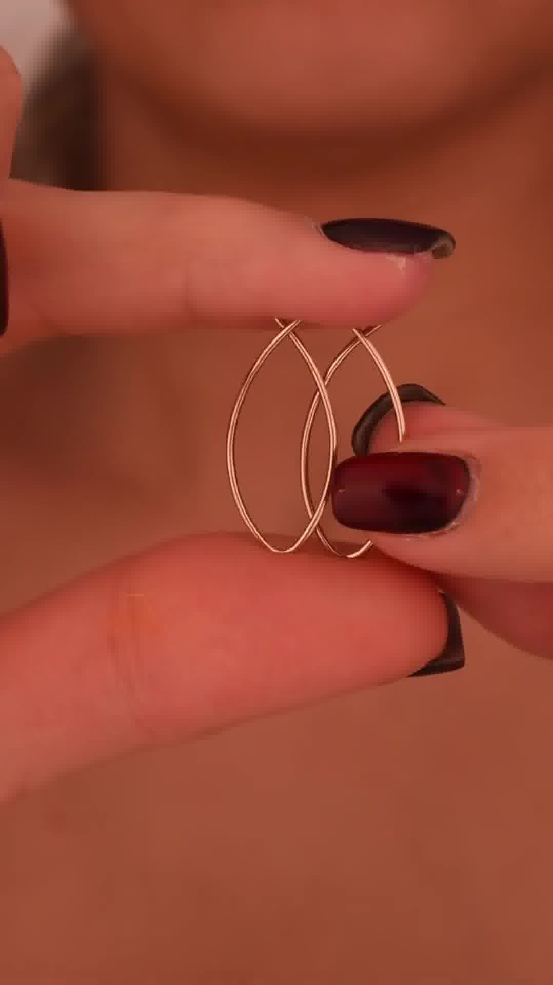 Chic Crossed Hoop Earrings for Women