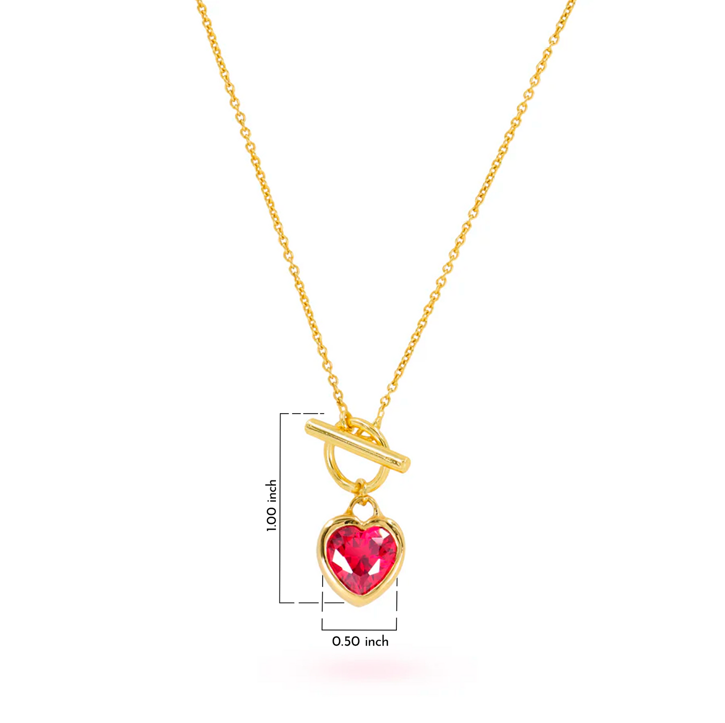 Lev Heart-Shaped Valentine Necklace