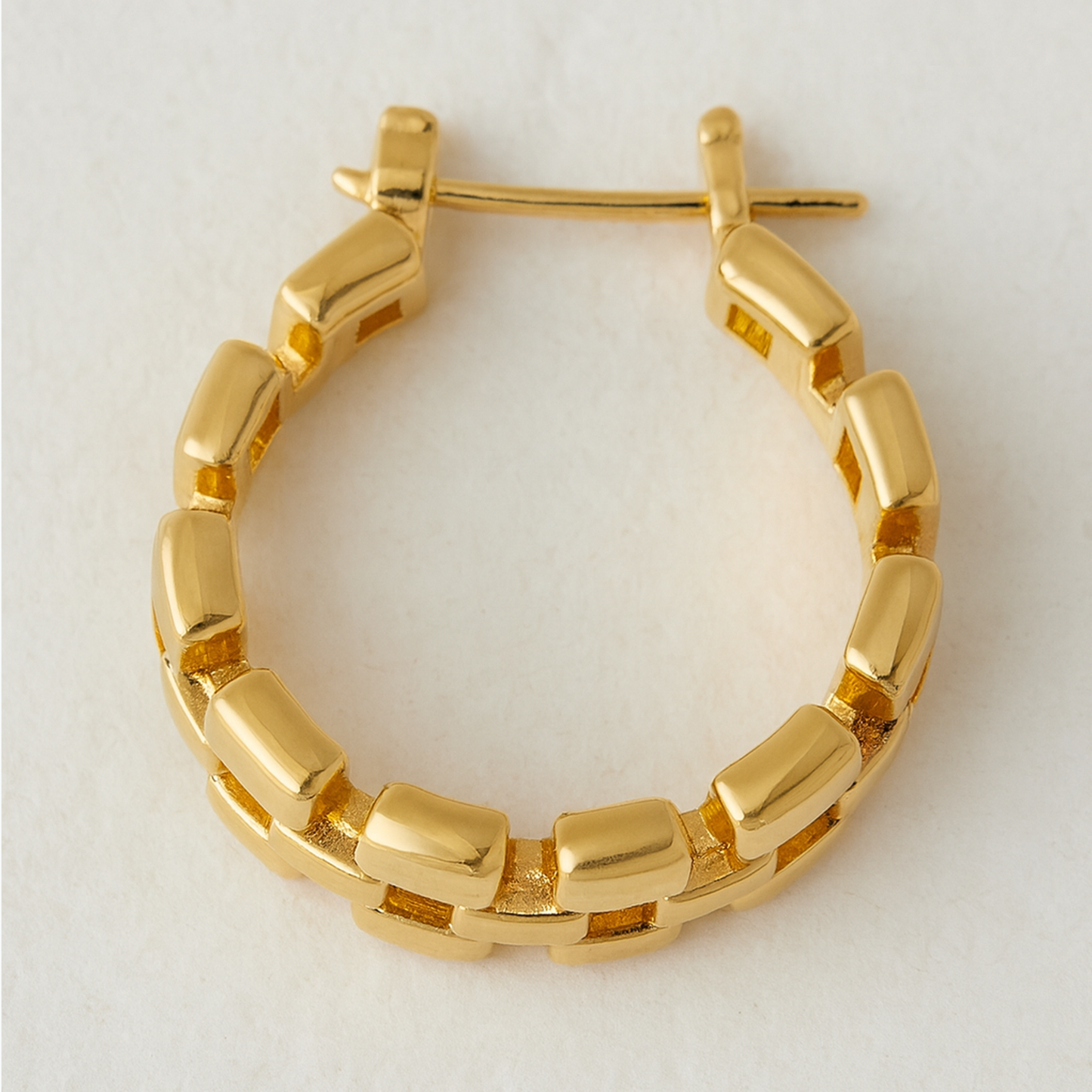 Selma Bold Grid Set of Bracelet, Ring and Earrings