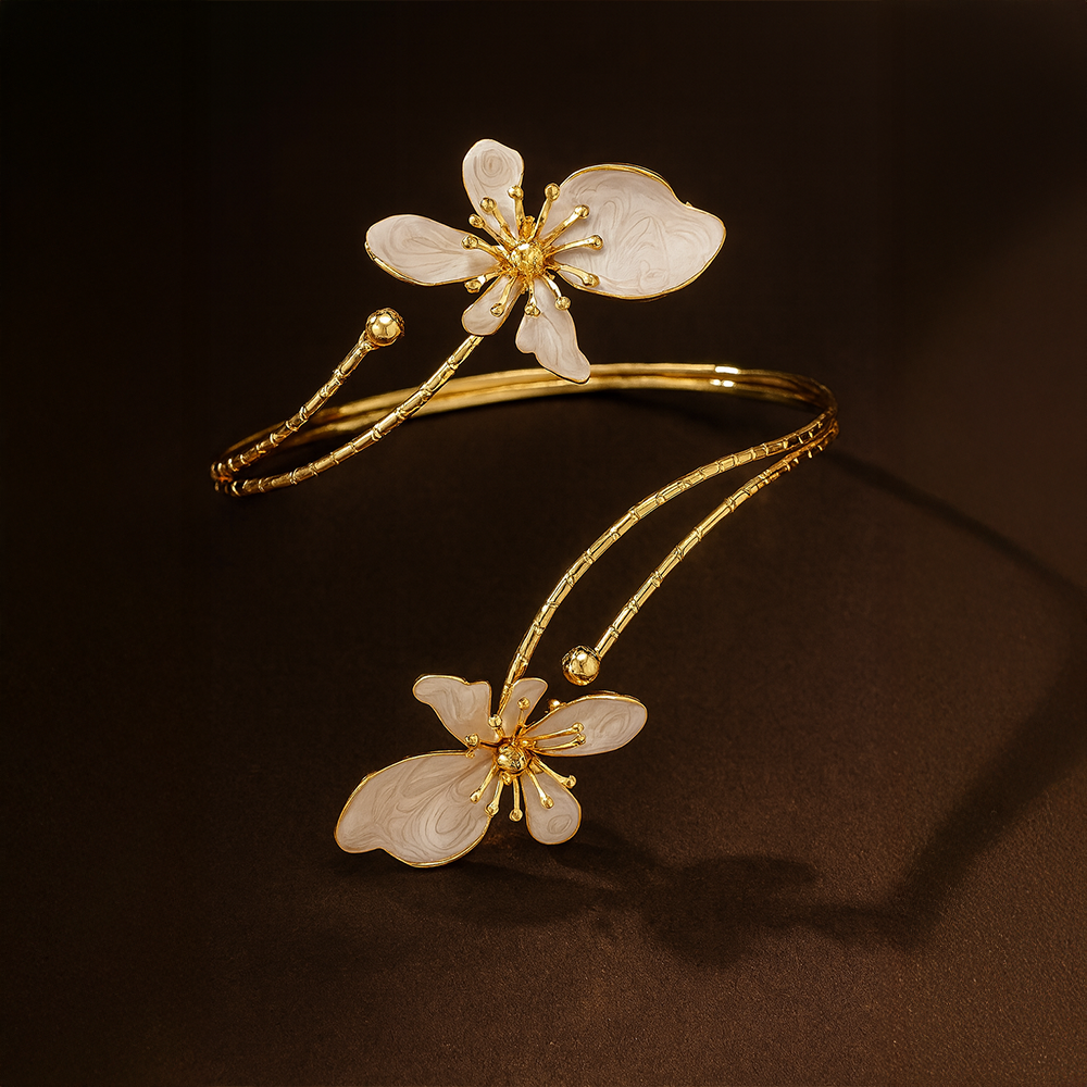 Zuri Emerald Bloom Anklet