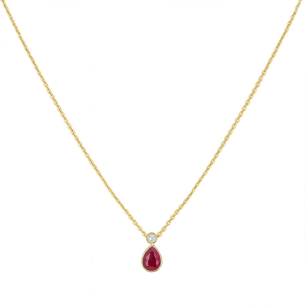 Nomi Scarlet Drop Necklace
