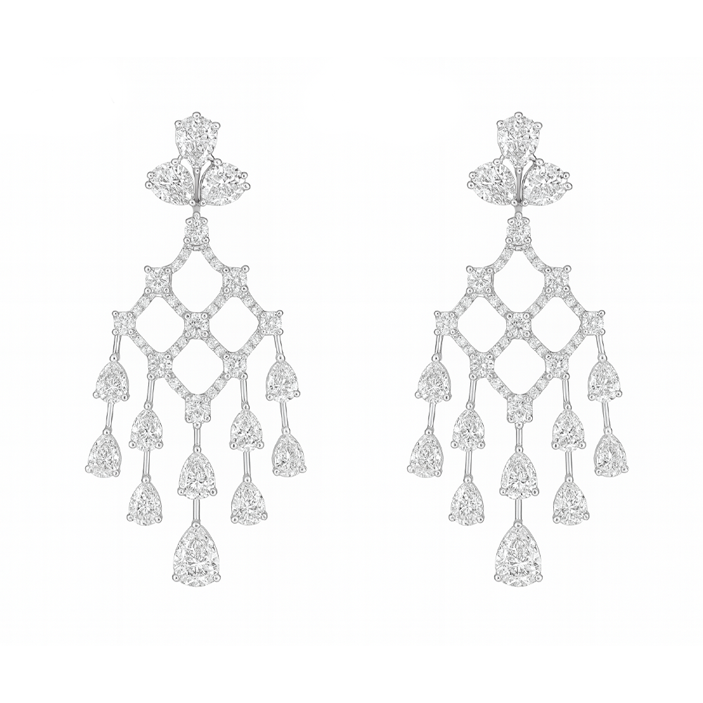 Crystal Cascade Chandelier Earrings
