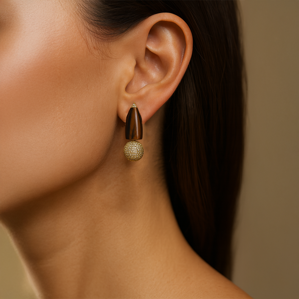 Tiger Drop Earrings