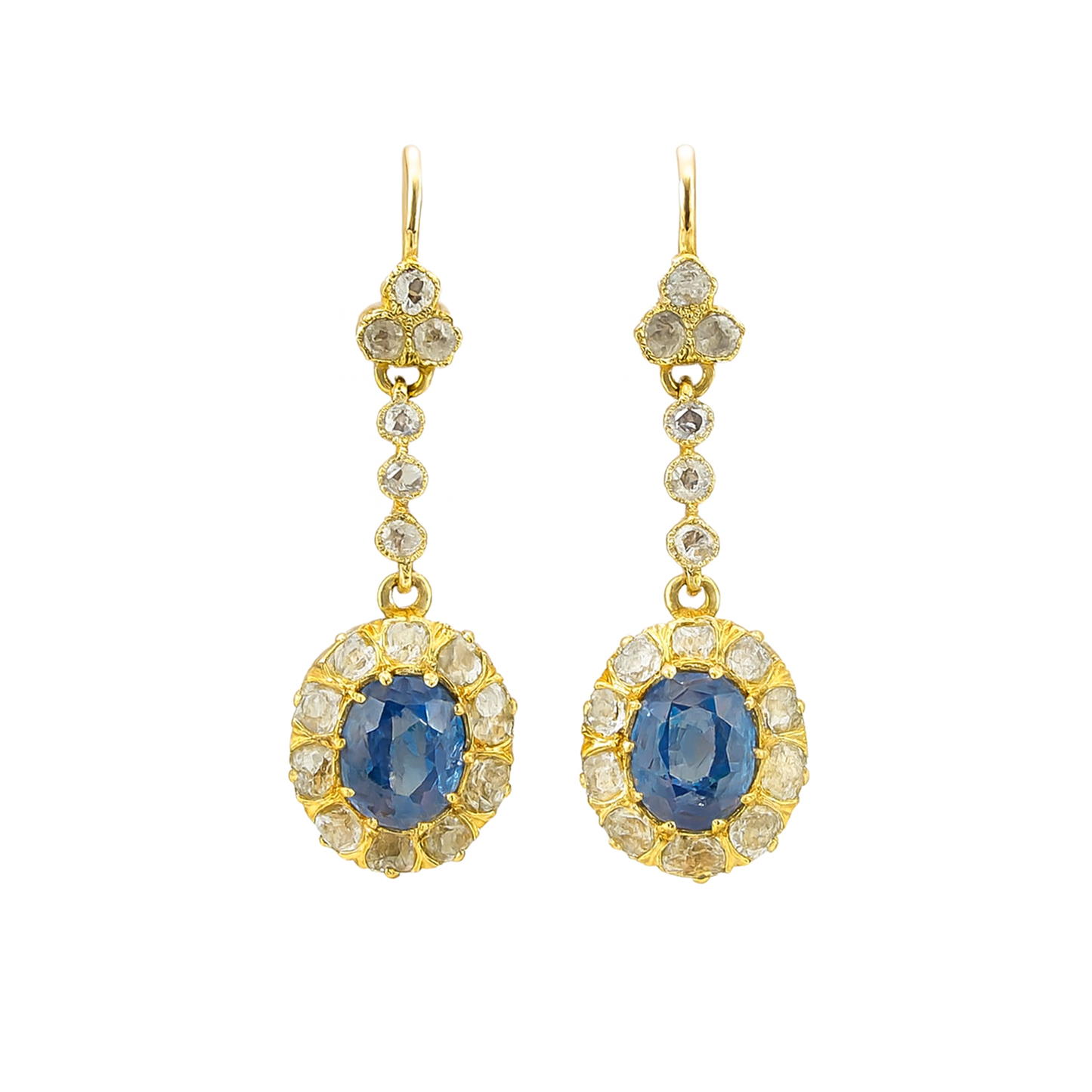 Astrid Midnight Blue Crystal Drop Earrings