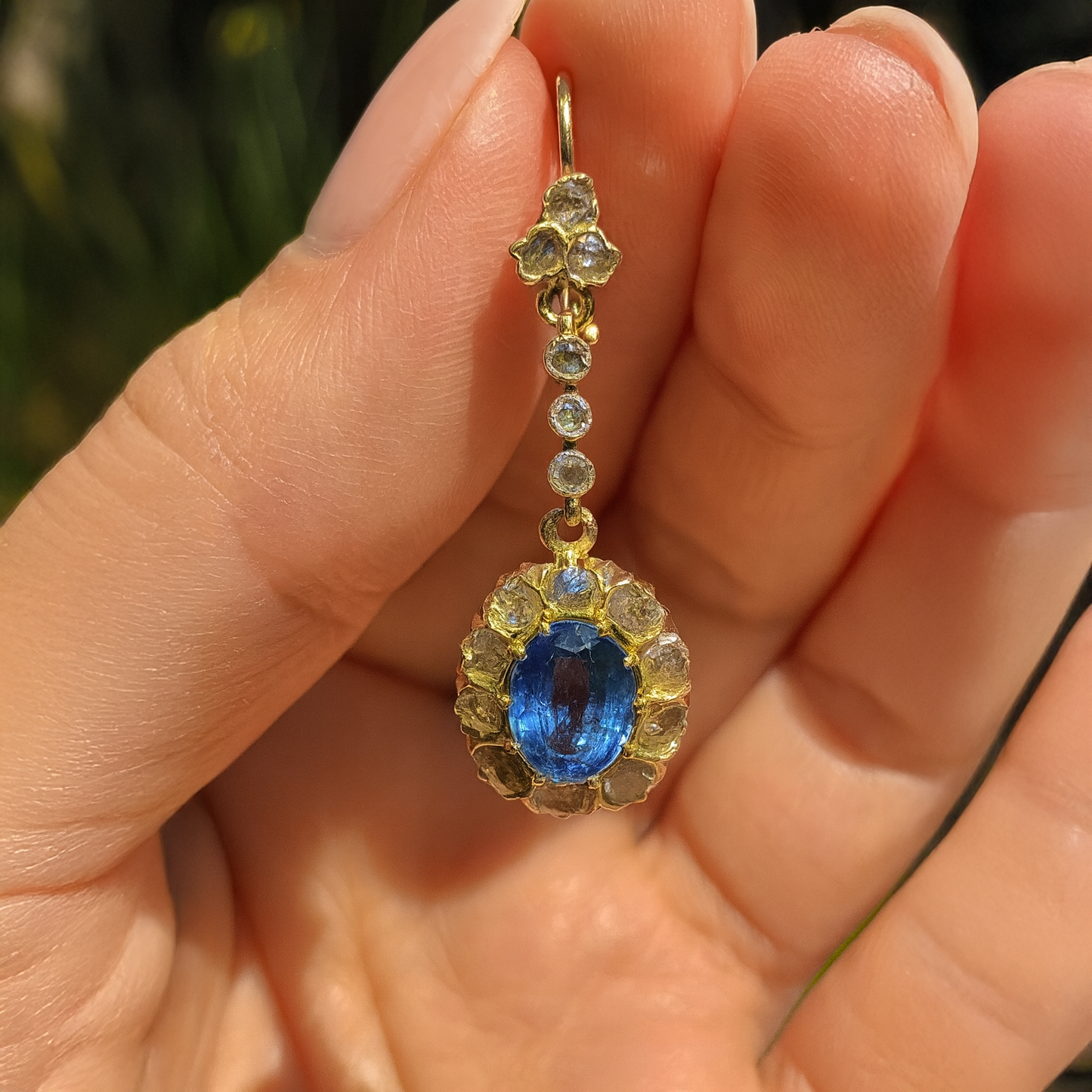 Astrid Midnight Blue Crystal Drop Earrings