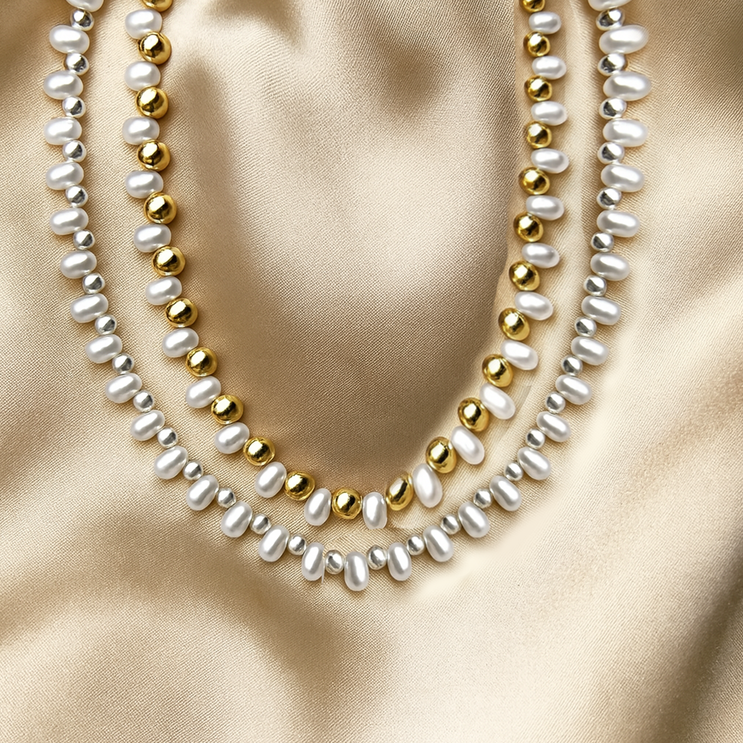 Nerina Mermaid Pearl Charm Necklace