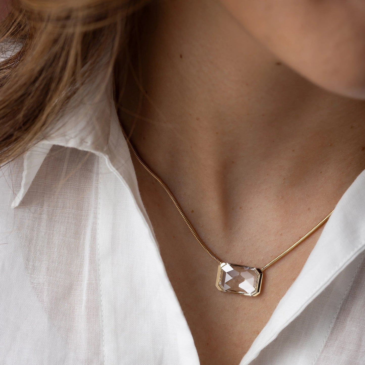 Clara Solitaire Necklace