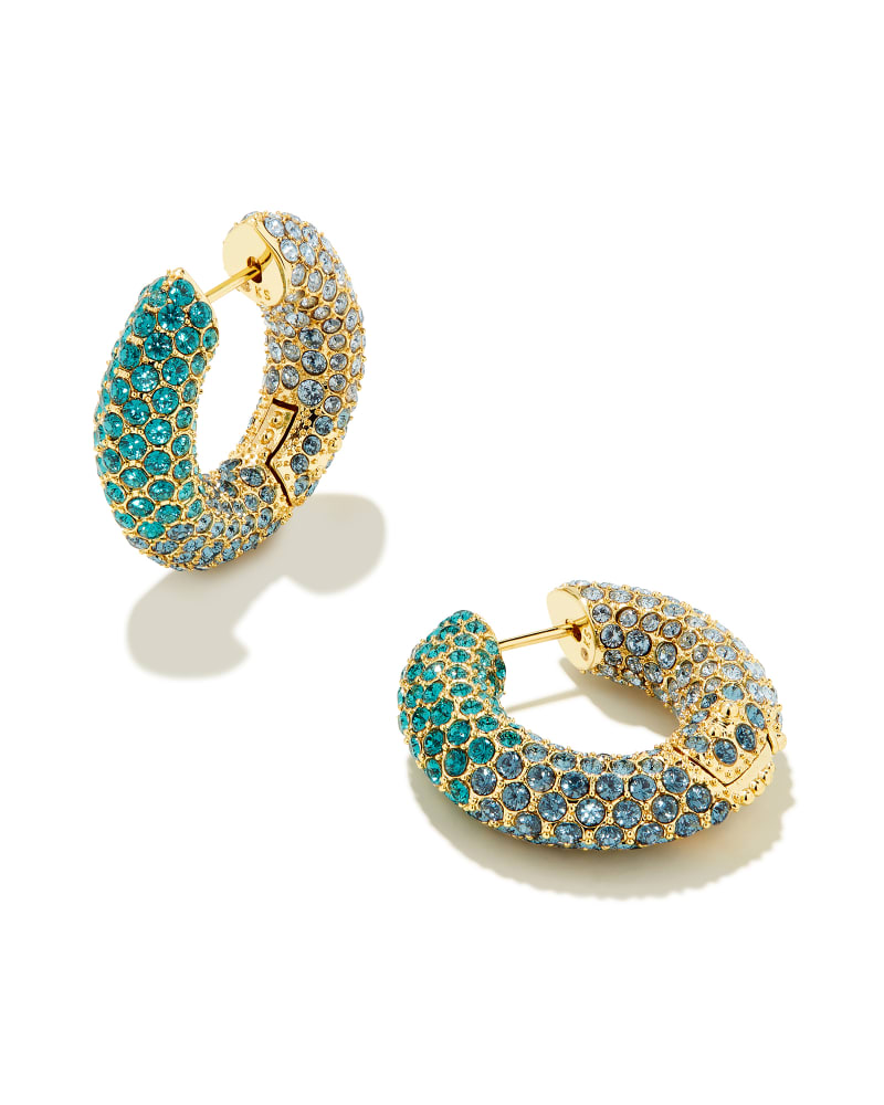 Golden Mesh Hoop Earrings