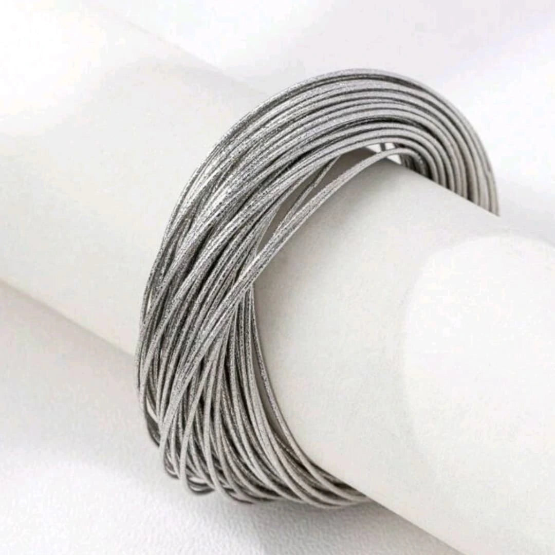 Cleo Metallic Thread Bangle