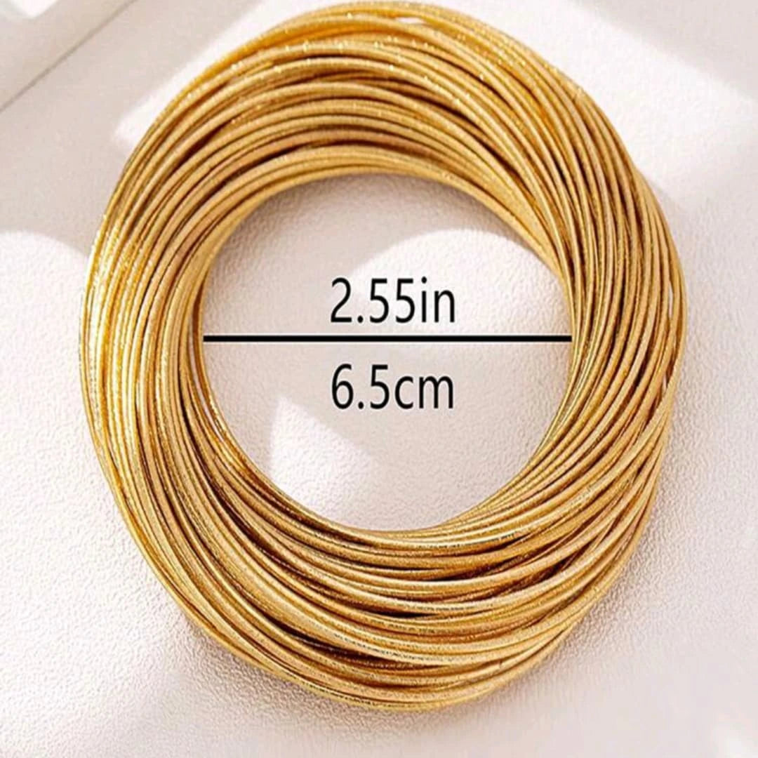 Cleo Metallic Thread Bangle