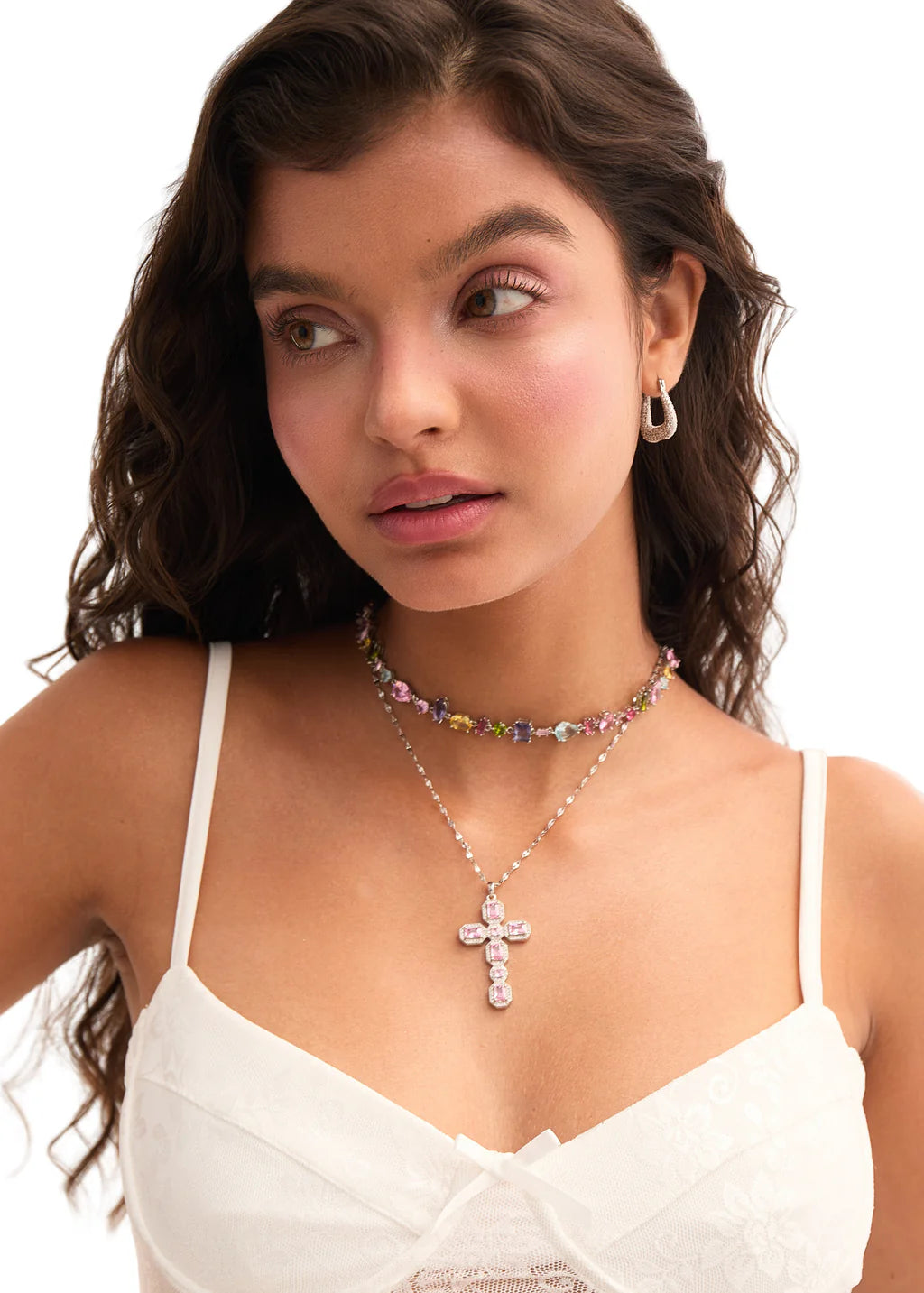 Clara Pavé Hoop Earrings