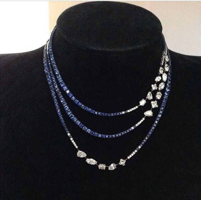 Elara Azure Layered Necklace