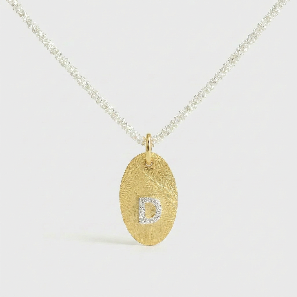 Mia Initial Coin Necklace